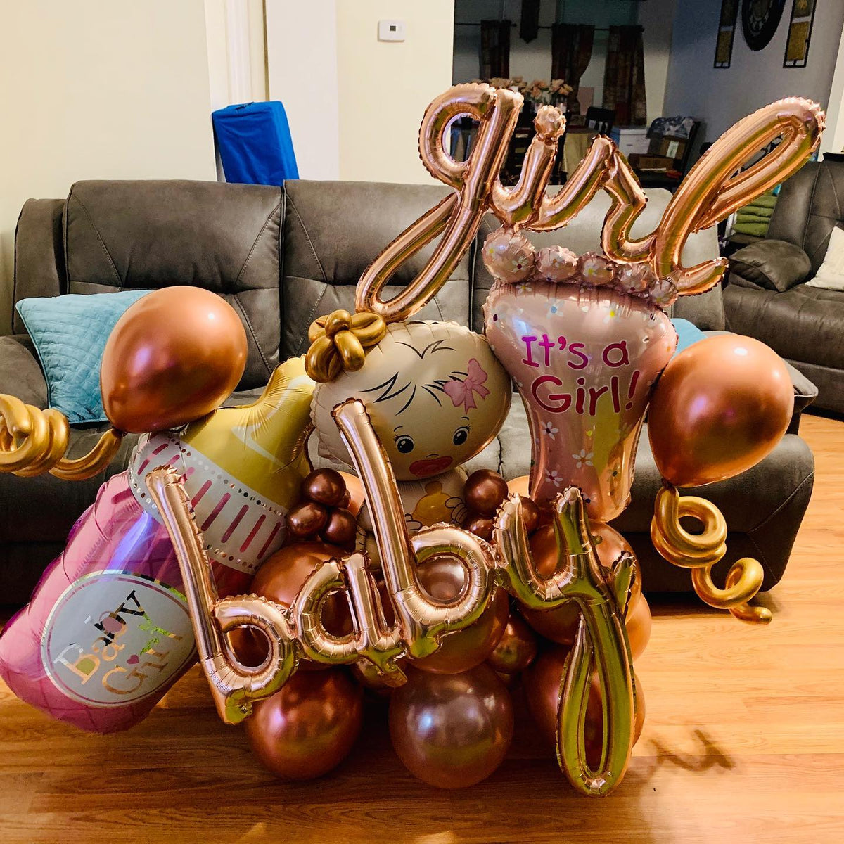 Party Baloon Baby Girl Bouquet 15