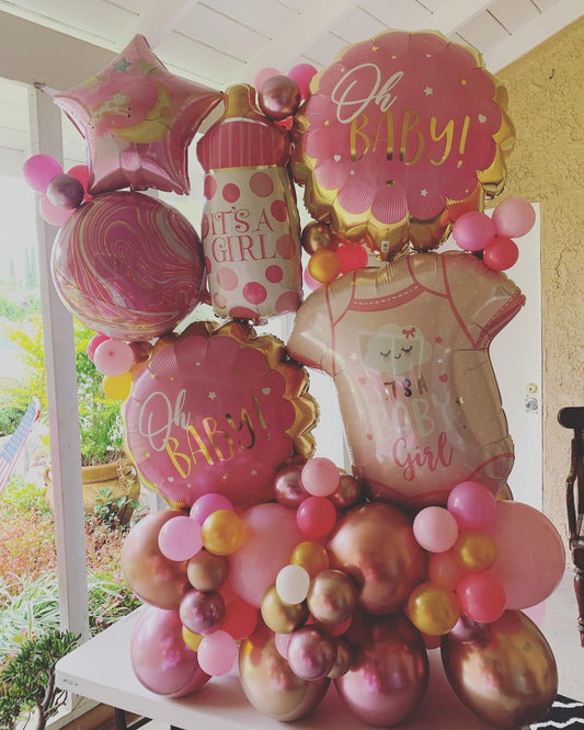 Party Baloon Baby Girl Bouquet 17