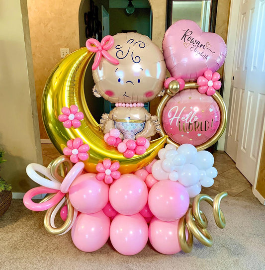 Party Baloon Baby Girl Bouquet 20