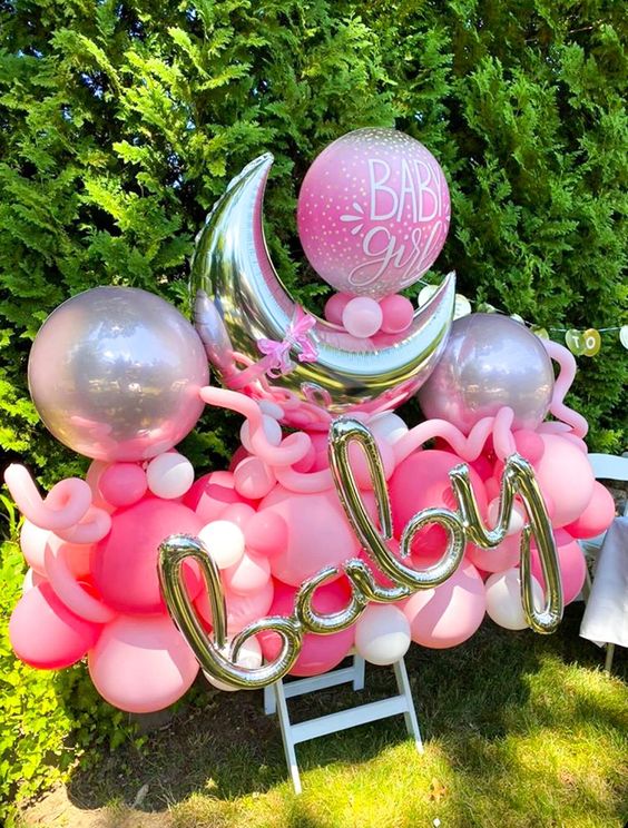 Party Baloon Baby Girl Bouquet 44