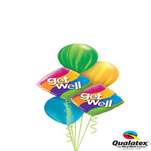 Party Balloon Get Well Soon Balloons Bouquet