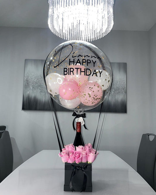 Basket Bouquet  Happy birthday