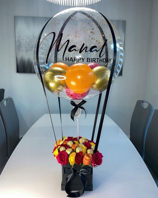 Orange and Gold Basket Bouquet    