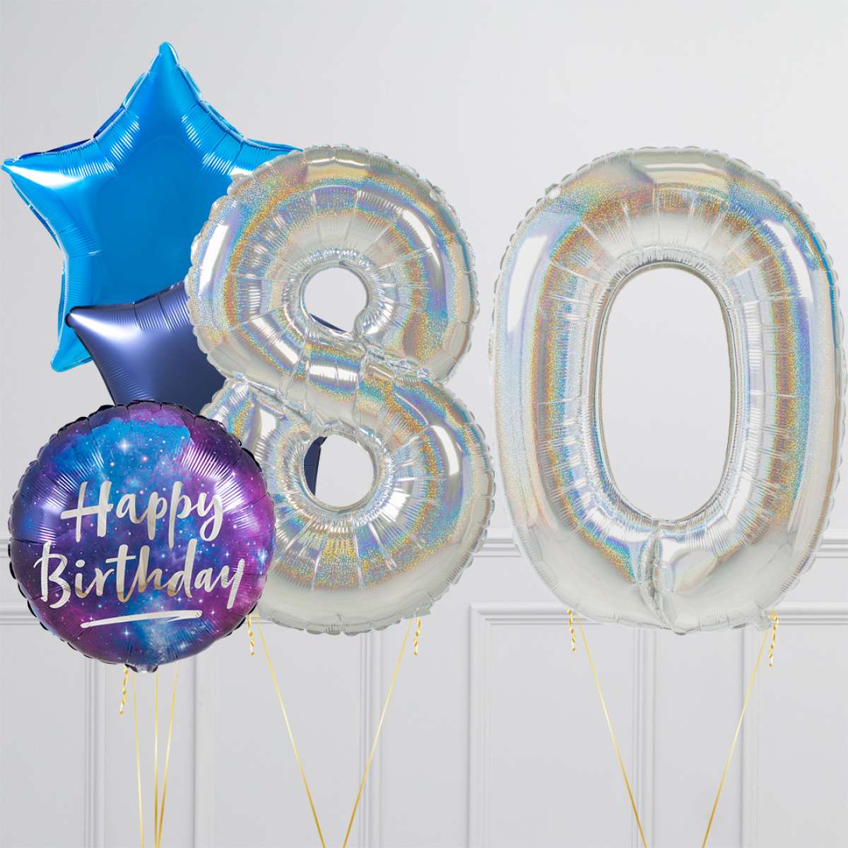Balloon Bouquet  80 Th Birthday 