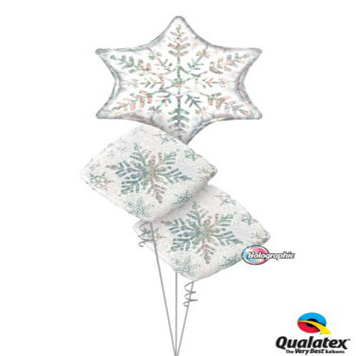 Party Balloon Snow Flakes Balloons Bouquet