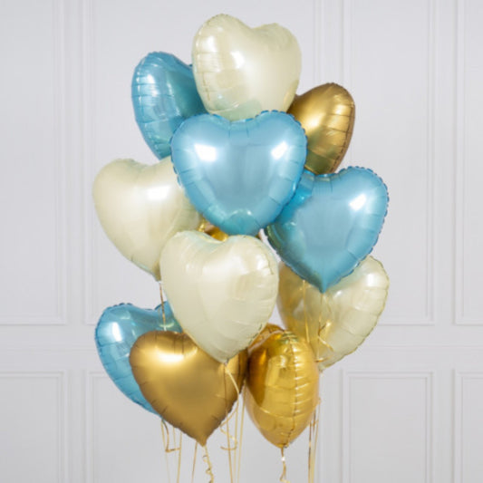 Party Balloon Metallic Hearts Balloon Bouquet