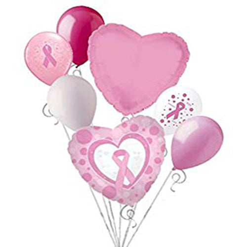 Party Balloon Breast Cancer Bouquet