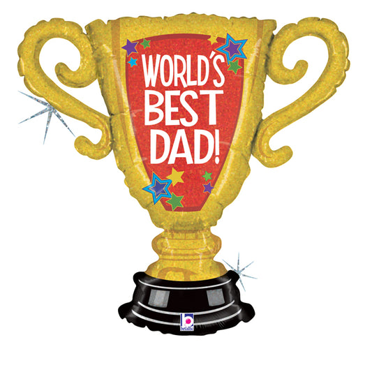Party Balloon World Best Trophy Super Shape Foil Balloon