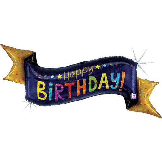 Party Balloon Navy Birthday Banner Super Shape Foil Balloon 
