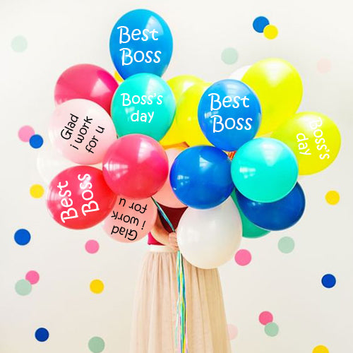 Party Balloon Boss's Day Bouquet