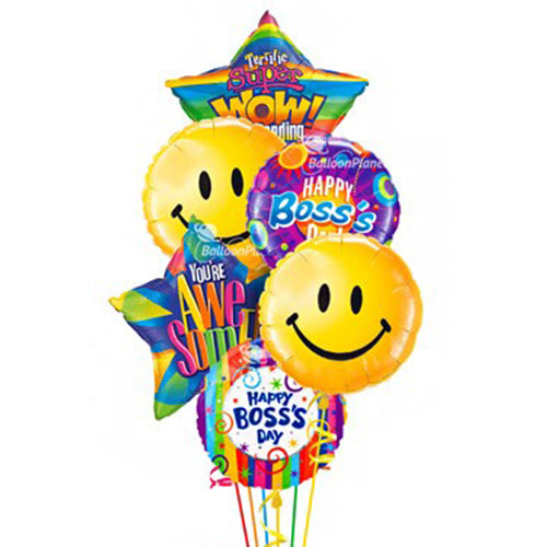 Party Balloon Boss's Day Bouquet