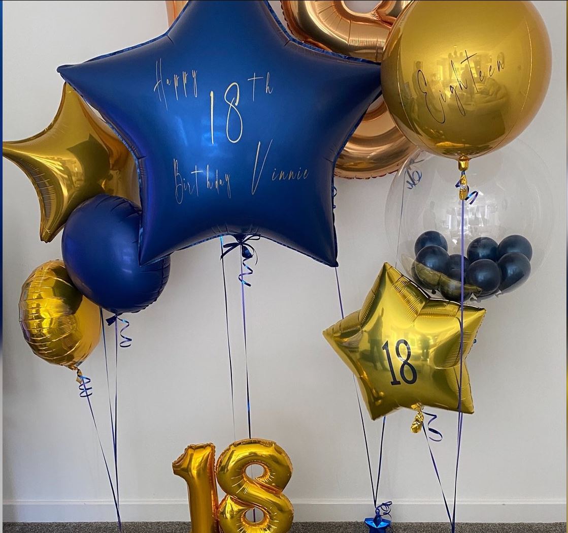 22nd Birthday HBD Balloon Bouquet