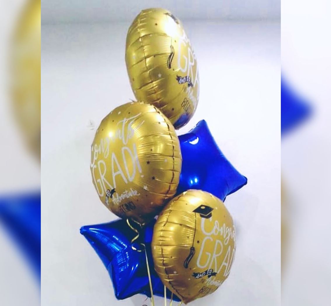 50th Birthday Cheers HBD Balloon Bouquet