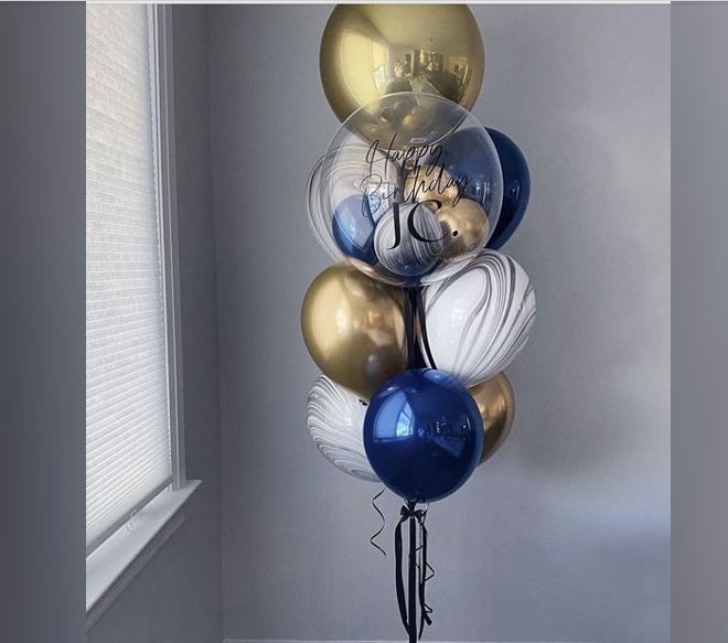 Personalised Bubble ORBz Bouquet