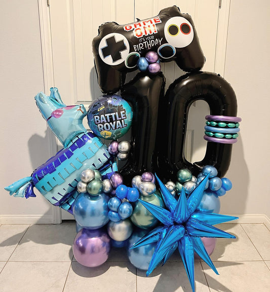 Battle Royal 10th Birthday Balloon Bouquet