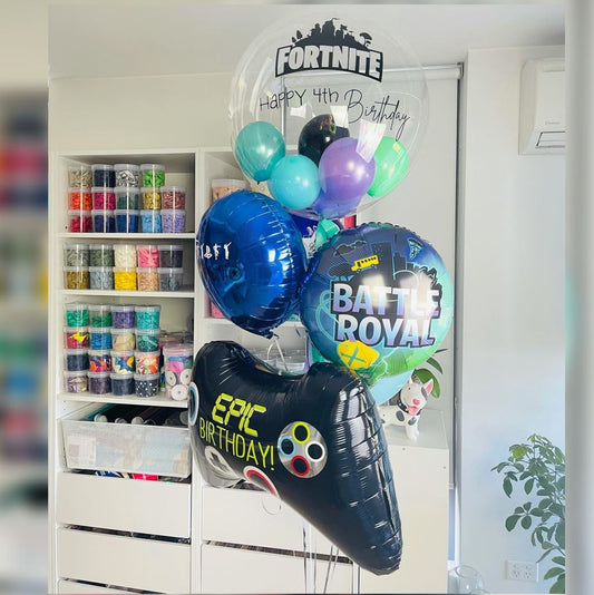 BR Fornite EPIC Birthday Balloon Bouquet