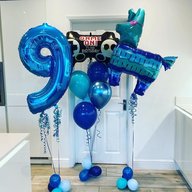 9th Birthday Battle Royal Balloon Bunch