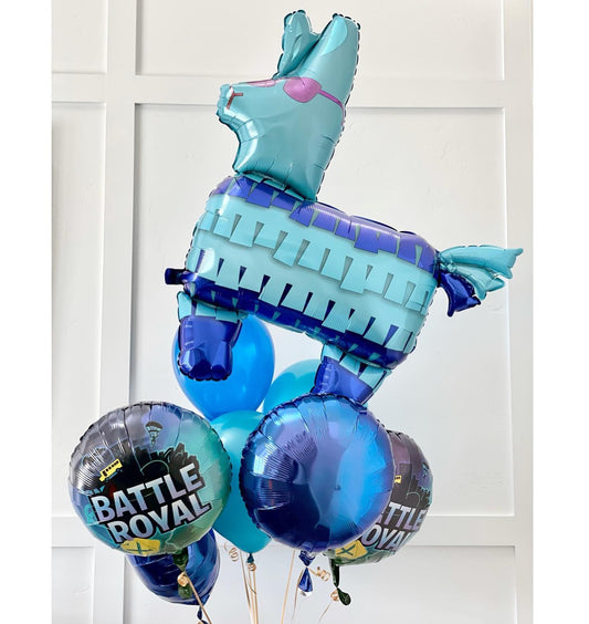 Battle Royal Theme Llama Balloon Bouquet