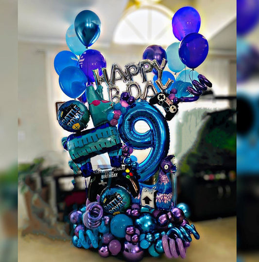 Battle Royal Llama HBD Balloon Bouquet