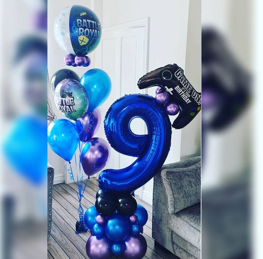 GAME ON 9th Birthday Balloon Bouquet