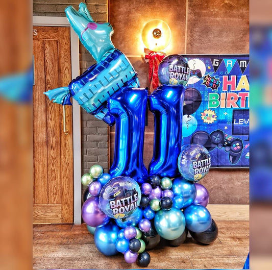 Battle Royal Llama 11th Birthday Cluster Bouquet
