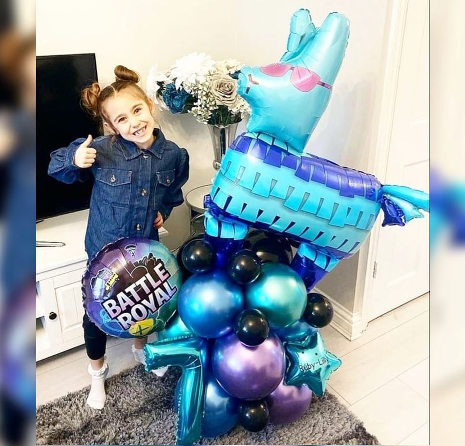 Battle Royal Theme 7th Birthday Balloon Bouquet