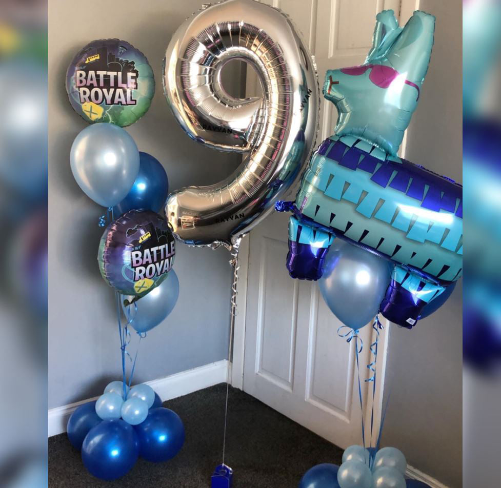 Llama 9th Birthday Balloon Bouquet