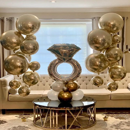 Engagement Balloons Bouquets with Stack
