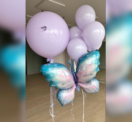 Butterfly Theme Jumbo Latex Balloon Bouquet
