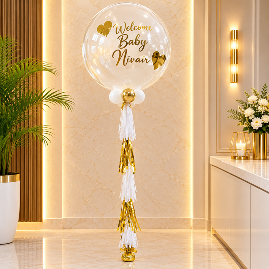 New Born Baby Boy Bubble Balloon