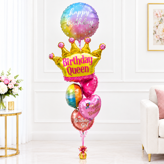 Birthday Queen Balloon Bouquet