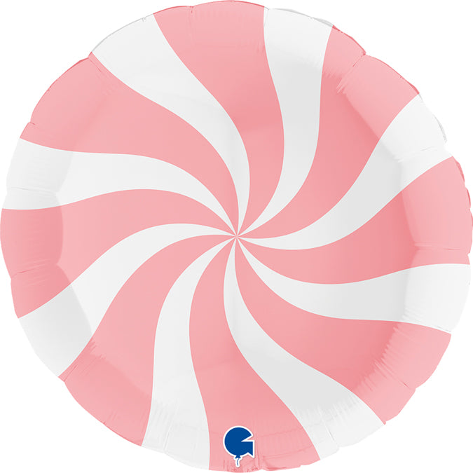 Swirly White Matte Pink 36"