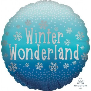 Christmas Standard Satin Snowflake Foil Balloon 18"