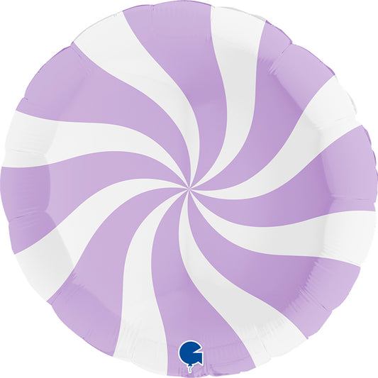 Swirly White Matte Lilac 36"
