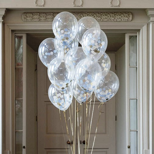 Party Balloons Baby Boy Confetti Balloons Bunch