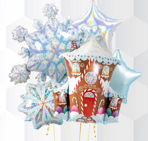 GingerBread Foil Balloon Bouquet