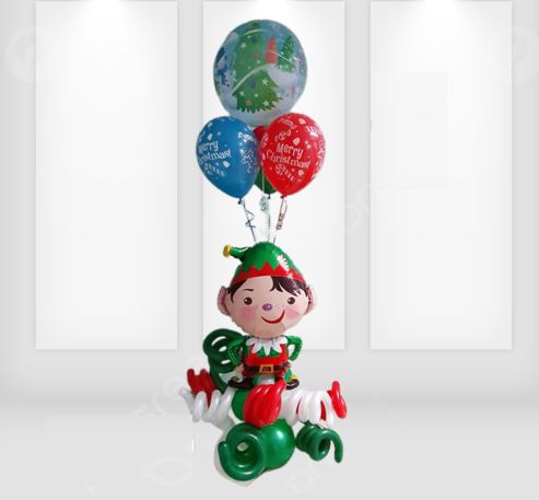Christmas Elf Balloon Bouquet