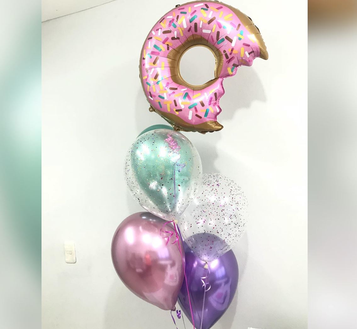 Candy Theme Glitter Balloon Bouquet