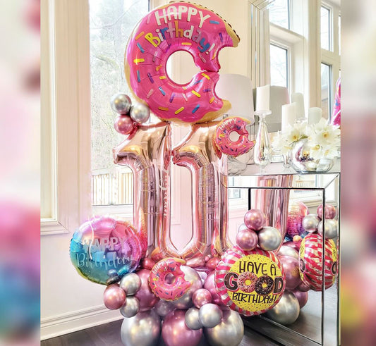 11th Birthday Have A Good Birthday Donut Balloon Bouquet
