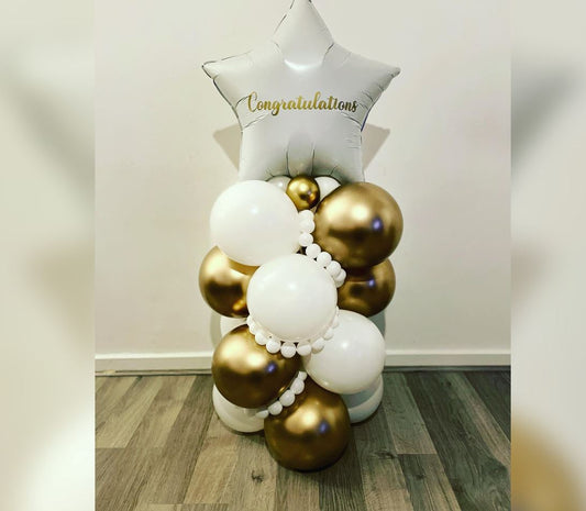 Congratulation Theme Personalized Star Cluster Balloon Bouquet