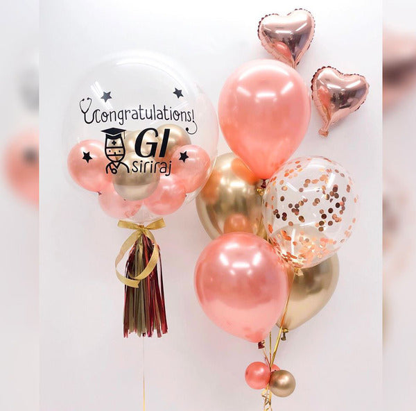 Congratulation Bubble Balloon Bouquet