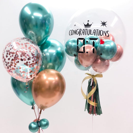 Congratulation Glitter Balloon Bouquet