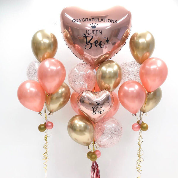 Congratulation Jumbo Heart Balloon Bouquet