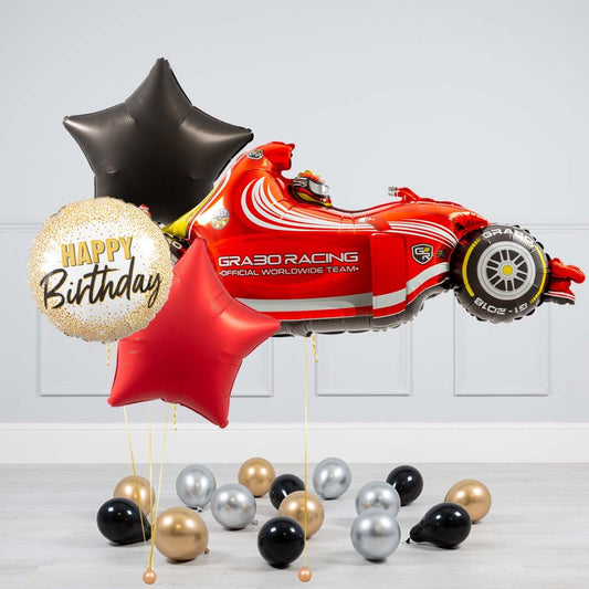 Happy Birthday Car Theme Balloon Bouquet
