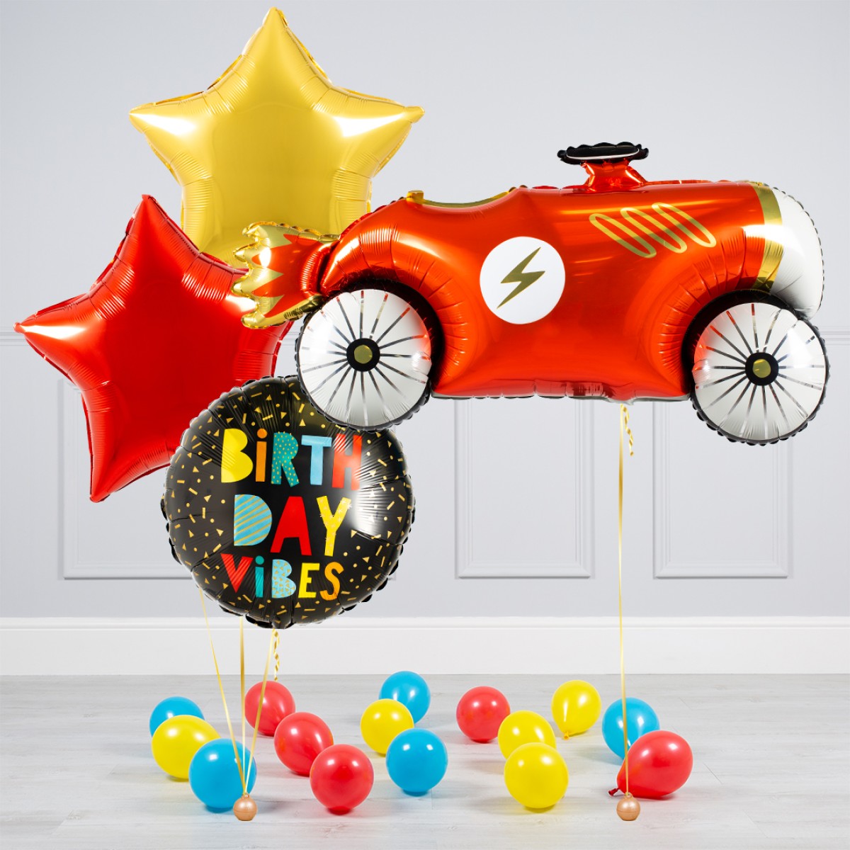 Car Theme Birthday Vibes Balloon Bouquet