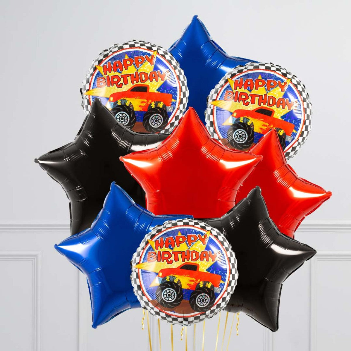 Happy Birthday Star Foil Balloon Bouquet