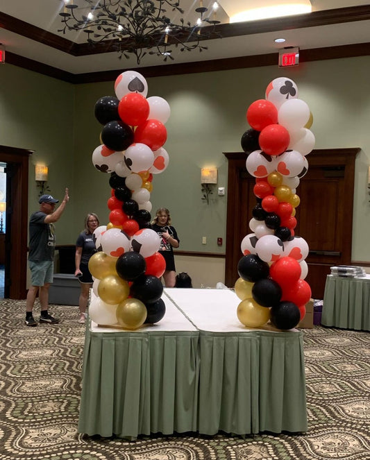 Poker Cluster Designed Balloon Bunch