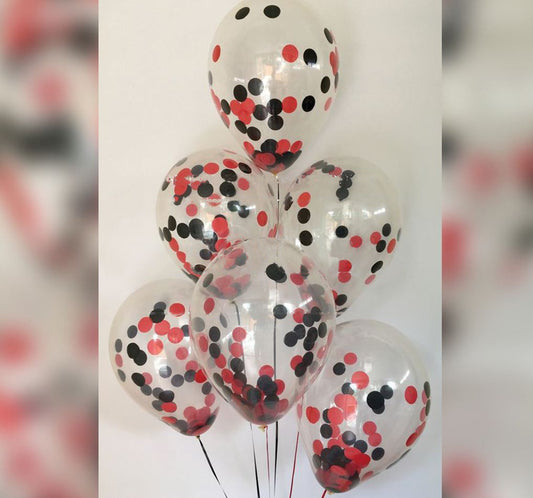 Casino Theme Confetti Balloon Bouquet