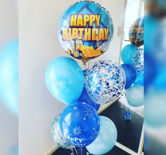 Happy Birthday Construction Zone Balloon Bouquet