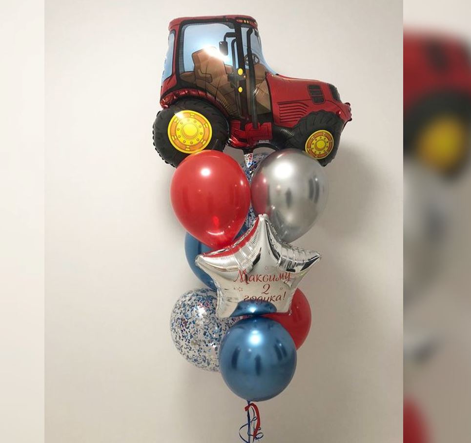 Truck Theme Helium Balloon Bunch